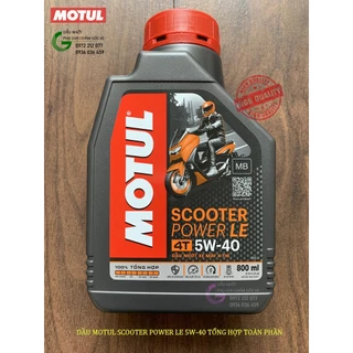 Dầu xe tay ga Motul Scooter Power LE 5W-40 tổng hợp toàn phần