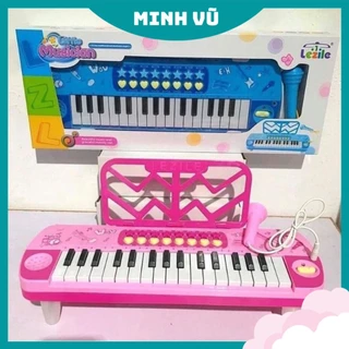 Đàn piano cho bé kèm mic - đồ chơi có nhạc