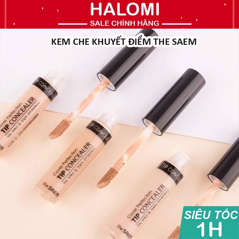 Che khuyết điểm The Saem Cover Perfection Tip Concealer (6.5g)