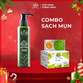 [Mã BMTTC60 giảm đến 60K đơn 50K] Combo Cao nghệ và Sữa rửa mặt Dr. Ánh giúp giảm mụn, sạch nhờn và giảm thâm do mụn