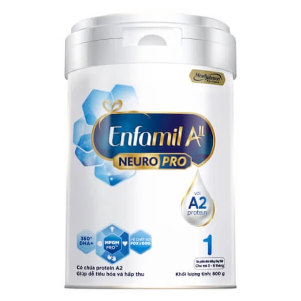 Sữa enfamil A2 số 1 (Enfa trắng )phát triển toàn diện