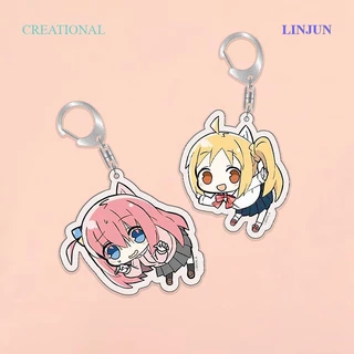 Lojun Móc Khóa Acrylic Hình Anime Nhật Bản BOCCHI THE ROCK KeyChains Cho Nam Và Nữ