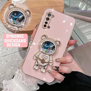 ốp lưng oppo reno 3 reno 3 pro oppo a91 Ốp Điện Thoại TPU silicone Mềm Mạ Điện 3D Có Giá Đỡ Hình Gấu Kim Tuyến Cho oppo reno 3 reno 3 pro oppo a91