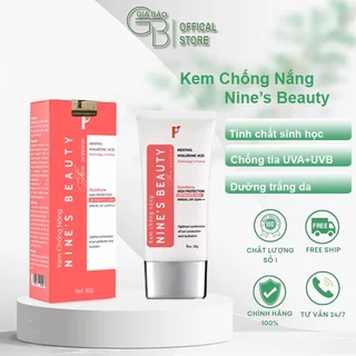 Kem Chống Nắng Sinh Học Nines Beauty SPF 50+++ Dưỡng Ẩm Làm Trắng Mờ Nám Trắng Da Chính Hãng 100%