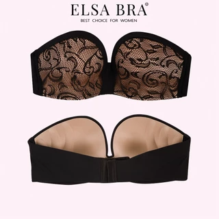 Áo Lót Nữ Cúp Ngang ELSA BRA Không Dây Vai Cài Sau Nâng Ngực Chống Tụt - 217