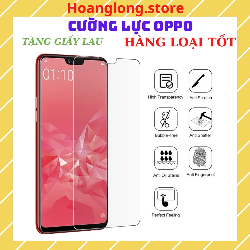 Kính cường lực OPPO A12/ A5S/ A3S/ A7/F9/F11 pro/F7/A71/A5/A9/A31/F5/Reno5/Reno4/A52/F1s/A91/A37/A53/A1k/A93/A73/A74/A94