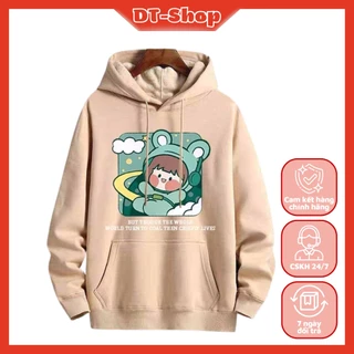 Áo hoodie nam nữ nỉ ngoại ulzzang unisex cặp đôi hàn quốc dày mịn chống nắng in hình phi hành gia