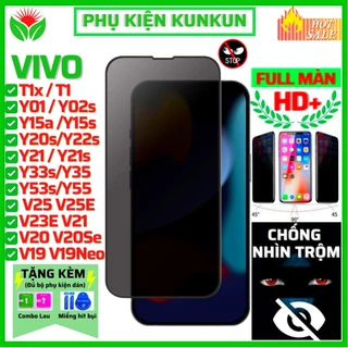 Cường lực chống nhìn trộm Vivo Y12s T1x T1 Y30 Y15a Y15s Y35 Y55 Y33s Y22s Y16 Y21 Y21s Y02s Y01 Y20s V25 V25e V23e V21