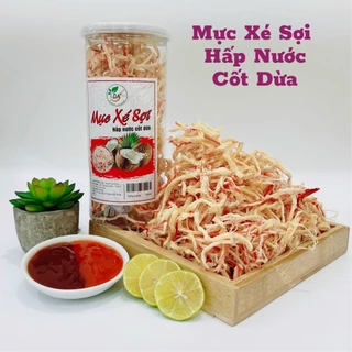 Khô Mực Hấp Nước Cốt Dừa Xé Sợi Loại Ngon Dai Không Bở