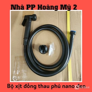 [Đồng Thau] Bộ vòi xịt vệ sinh chất liệu Đồng Thau phủ Nano hàng nặng, nước mạnh