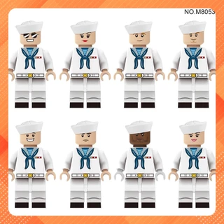 Đồ Chơi Lắp Ghép COMBO 8 Minifigures Lính Hải Quân Siêu Đẹp M8053 - Phụ Kiện Mini Army