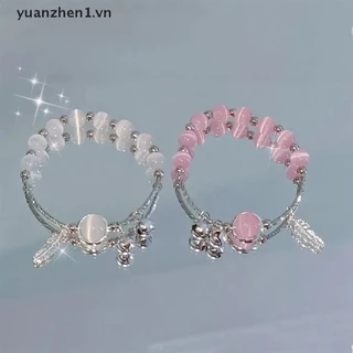 Vòng Tay Chuỗi Hạt Đá Opal Nhân Tạo Tự Nhiên Dễ Thương Thời Trang Cho Nữ