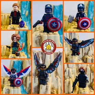 Đồ Chơi Xếp Hình - Minifigures Marvel - WM6117 - Falcon And The Winter Soldier - Cao Cấp - Mô Hình !