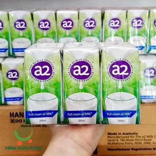 Sữa tươi  nguyên kem a2 dạng nước thùng 24 hộp 200ml