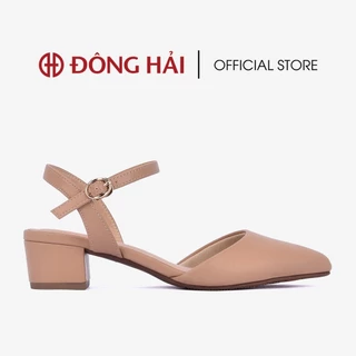 Giày Sandal cao gót Nữ Đông Hải gót vuông 4cm mũi nhọn thanh lịch - S81D4Giảm ₫25k