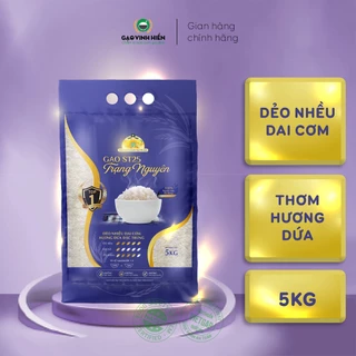 Gạo Đặc Sản ST25 Trạng Nguyên 5kg – Dẻo nhiều, thơm dứa - Chuẩn HACCP, VietGAP