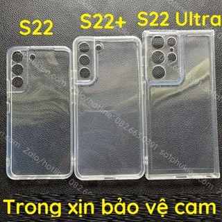 Ốp lưng Samsung S22 ultra 5G / S22+ 5G (Plus) / S22 5G dẻo trong xịn bảo vệ camera