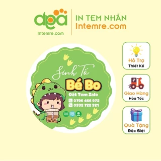 Combo In 1000 Tem Nhãn Giấy Decal Dán Intemre.com Thiết Kế Theo Yêu Cầu Kt: 3cm