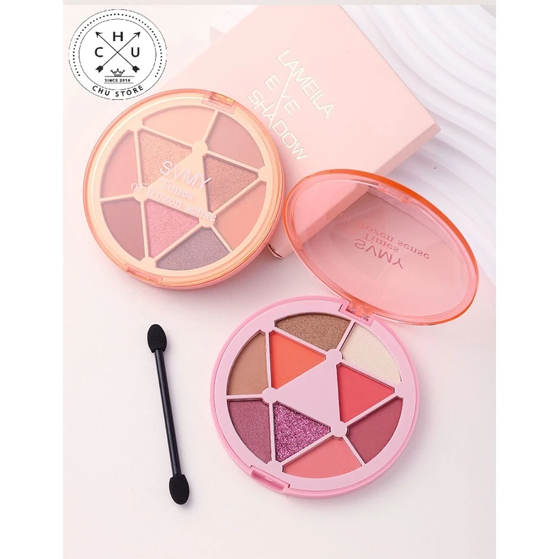 (Bán Buôn Sỉ) Phấn Mắt 9 Ô Màu Lameila Eye  Shadow Kèm Cọ Trang Điểm – Phấn mắt Lameila 9 Màu P64