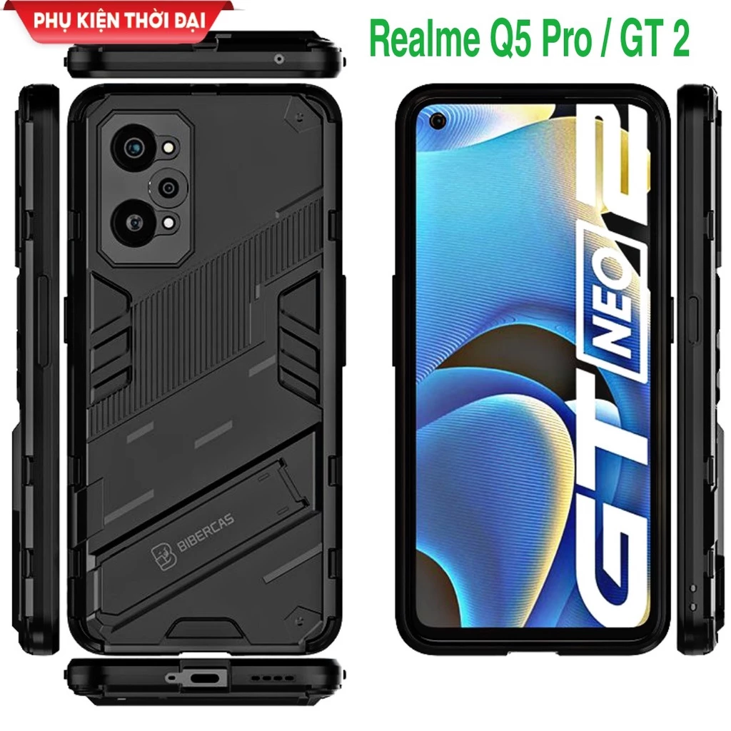 Ốp lưng Realme Q5 Pro / GT 2 / GT Neo 2 / Neo 3 / Neo 5 / Realme Q5 Iron Man Ver 2 chống sốc giá đỡ xem phim