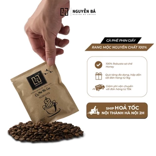 Cà phê phin giấy rang mộc nguyên chất 100% dạng túi 15 gram - Nguyễn Bá Coffee