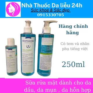 Sữa rửa mặt Isis Pharma Teen Derm Gel 250ml