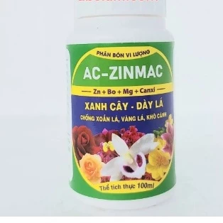 AC ZINMAC Phân Bón Vi Lượng Giúp Xanh Cây Dày Lá Chai 100ml