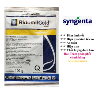 Thuốc trừ nấm bệnh Ridomil Gold 68WG 100g