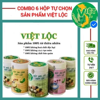 6 hộp tự chọn ngũ cốc, bột ăn dặm việt lộc❤️freeship ❤️chính hãng, an toàn❤️ tốt cho mẹ,  khỏe cho con, hộp 500g