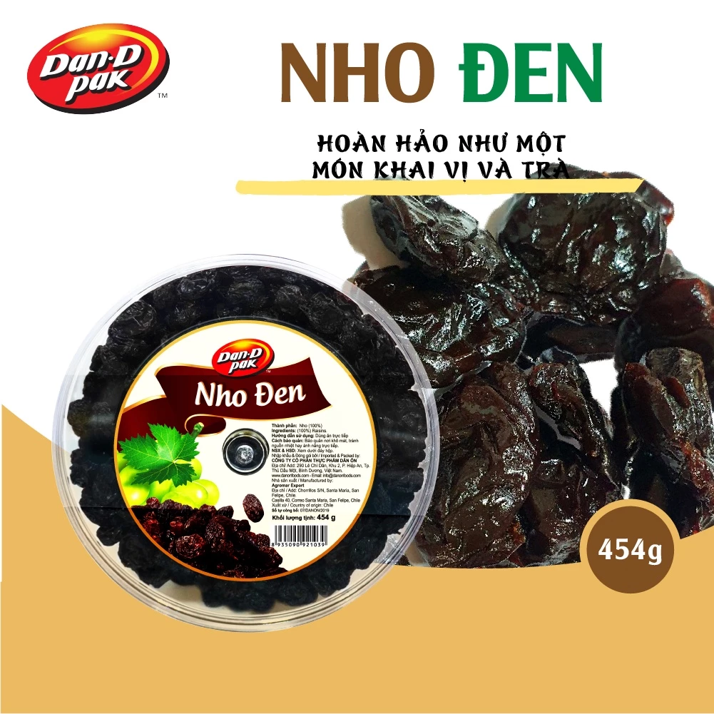 Nho Đen Sấy 454g Dan D Pak