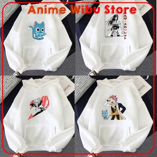 Nhiều Mẫu đa dạng Lựa chọn Áo Hoodie trắng Anime Fairy Tail