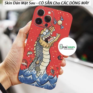 Tấm dán Skin Mặt Sau Rồng Anime FULL VIỀN Dành Cho 14 pro max , 13 pro max , 12 pro max , 11 pro max , xs max - FukiShop