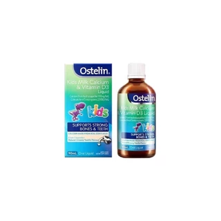 Ostelin Kids Milk Canxi & Vitamin D3 Liquid (90ml) cho bé từ 7 tháng -13 tuổi