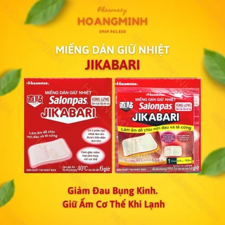 Miếng Dán Giữ Nhiệt Salonpas Jikabari Giúp Giảm Đau Bụng Kinh, Giữ Ấm Cơ Thể Khi Lạnh