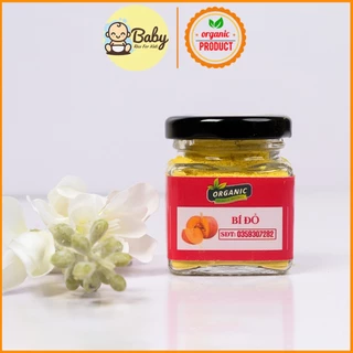 Bột Rau Củ Sấy Lạnh Cho Bé Bột Bí Đỏ 90 Gram Nguyên Chất 100% Bột Tạo Màu Làm Bánh Mama BBD01