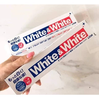 KEM ĐÁNH RĂNG WHITE & WHITE LION NHẬT BẢN 150g