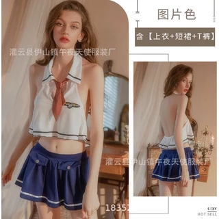 Bộ cosplay học sinh sexy quyến rũ nhiều màu gợi cảm hóa trang váy ngủ đồ ngủ mã 766