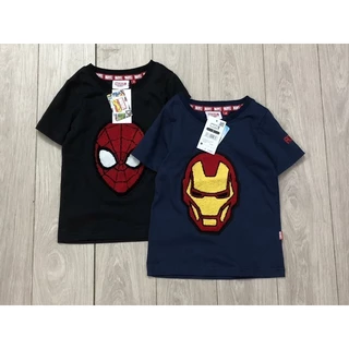 Áo cộc tay Marvel xù nổi 3D dư xịn cho bé trai size từ 14-40 cân