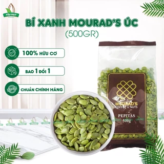 Hạt Bí Xanh Mourad's Úc (500Gr) Hàng Chuẩn Nhất Hạt Béo Giòn Loại 1