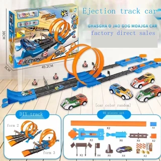 HOT WHEELS Đồ chơi trẻ em Đường Ray Xe Đua Bằng Hợp Kim Độc Đáo Cho Bé