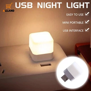 Đèn LED Đọc Sách Khẩn Cấp Mini Siêu Sáng Bảo Vệ Mắt Hình Khối Lập Phương Cổng USB Di Động Cho Máy Tính