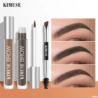 ♕KIMUSE Bút Chì Kẻ Lông Mày Dạng Gel Bút Kẻ Lông Mày Không Thấm Nước Hình Xăm Henna Lông Mày Kèm Cọ Mỹ Phẩm Chống Nhòe Dụng Cụ Nâng Cao Lông Mày