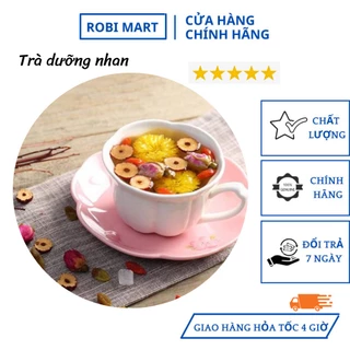 Set 30 gói trà dưỡng nhan robimart an thần, chống lão hóa đẹp da - không kèm bình, hộp