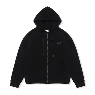 ÁO KHOÁC HOODIE ZIP NAM NỮ MŨ RỘNG FORM RỘNG UNISEX MÀU BLACK ĐEN FUNKY