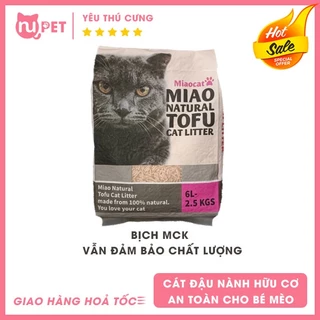 Cát vệ sinh cho mèo Tofu Miao bịch mất chân không | Cát đậu nành Miaocat MCK