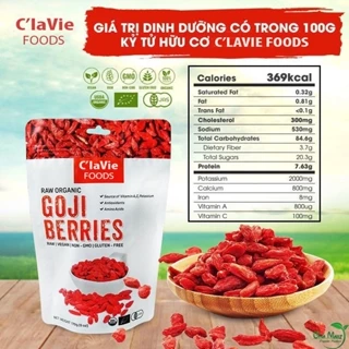 Kỷ tử hữu cơ C'lavie, AmaVie Foods