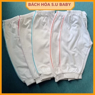 Quần dài ống bo cho bé sơ sinh, Quần dài chất vải cotton lưng thun co giãn thoải mái cho bé mặc ở nhà