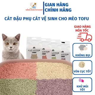 Cát mèo, cát vệ sinh cho mèo đậu nành CAT LITTER siêu vón cục khử mùi tốt