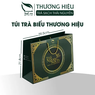 Túi đựng trà Thái Nguyên làm quà biếu tặng, chất liệu giấy cao cấp , thích hợp đựng từ 500gram đến 1kg trà