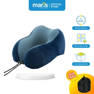 [Tặng kèm túi đựng] Gối Chữ U Cao Su Non MARIS Mr - 201 Thiết Kế Tiện Dụng Size 28 x 25 x 13 Cm, Gối Kê Cổ Cao Su Non